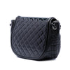 Chanel Quilted Patent and Lambskin Twist Crescent Flap Secondhand