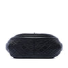 Chanel Quilted Patent and Lambskin Twist Crescent Flap Secondhand