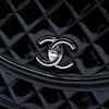 Chanel Quilted Patent and Lambskin Twist Crescent Flap Secondhand