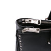 Prada Saffiano Turnlock Double Zip Studded Tote Secondhand