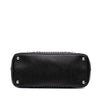 Prada Saffiano Turnlock Double Zip Studded Tote Secondhand