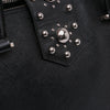 Prada Saffiano Turnlock Double Zip Studded Tote Secondhand