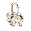Hermès Palladium Plated Elephant Cadena Lock Charm Secondhand