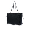 Prada Studded Tessuto Etiquette Tote Secondhand
