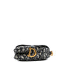 Dior Mini Oblique Canvas Saddle Bag Secondhand