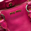 Miu Miu Goatskin Madras Satchel Secondhand