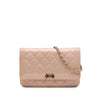 Chanel Quilted Patent Boy Wallet on Chain Secondhand