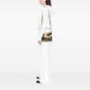 Ferragamo Metallic Leather Gancini Batik Satchel Secondhand