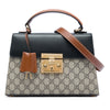 Gucci Small GG Supreme Padlock Satchel Secondhand