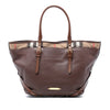 Burberry Medium House Check Trimmed Leather Salisbury Tote Secondhand
