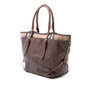 Burberry Medium House Check Trimmed Leather Salisbury Tote Secondhand