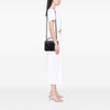 Saint Laurent Medium Chevron Sheepskin  Monogram Monochrome College Bag Secondhand