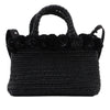 Prada Small Raffia Pompom Satchel Secondhand