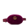 Gucci GG Marmont Matelasse Velvet Belt Bag Secondhand
