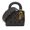 Secondhand Dior Mini Denim Cannage Studded Supple Lady Dior