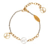 Louis Vuitton Gold Plated and Brass Logomania Bracelet Secondhand