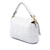Secondhand Fendi Zucca Embossed Leather Baguette Satchel
