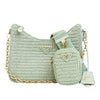 Prada Yarn Effect Raffia Crochet Re Edition 2005 Satchel Secondhand