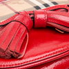 Burberry Patent Leather and Haymarket Check Coated Canvas Maydown Crossbody Secondhand