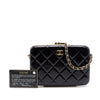 Chanel Large Glazed Goatskin Box With Chain Secondhand