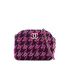 Chanel Mini CC Quilted Tweed Clutch With Chain Secondhand