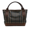 Burberry Smoked Check Coated Canvas Handbag Secondhand