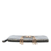 Chanel Metallic Lambskin CC Chain Fringe Clutch Secondhand