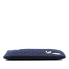 Chanel Paris Hamburg Medium Quilted Wool Coco Sailor Charms O Case Clutch Secondhand
