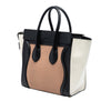 Celine Micro Tricolor Leather Luggage Tote Secondhand