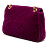 Gucci Large GG Marmont Embroidered Matelasse Velvet Loved Flap Crossbody Secondhand