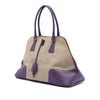 Prada Cinghiale Trimmed Canapa Dome Handbag Secondhand