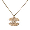 Chanel CC Gold Plated Enamel Pendant Necklace Secondhand