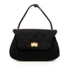 Chanel Quilted Cotton Mademoiselle Lock Top Handle Bag Secondhand