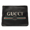 Secondhand Gucci Medium Leather Logo Portfolio Clutch