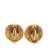 Chanel Gold Plated CC Swirl Button Clip on Earrings Secondhand