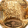 Chanel Gold Plated CC Swirl Button Clip on Earrings Secondhand
