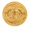 Chanel CC Gold Plated Medallion Pin Brooch Secondhand