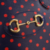 Gucci Small Calfskin Polka Dot Horsebit 1955 Top Handle Satchel Secondhand