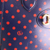 Gucci Small Calfskin Polka Dot Horsebit 1955 Top Handle Satchel Secondhand