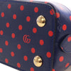 Gucci Small Calfskin Polka Dot Horsebit 1955 Top Handle Satchel Secondhand