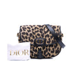 Dior Mizza Medium Embroidered Canvas Leopard Bobby Crossbody Secondhand