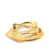 Chanel Gold Plated CC Heart Brooch Secondhand