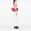 Celine Medium Calfskin and Suede Trapeze Satchel Secondhand