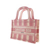 Dior Mini Stripe Embroidered Canvas Book Tote Secondhand