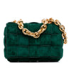 Bottega Veneta Suede Intrecciato Padded Chain Cassette Satchel Secondhand