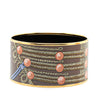 Secondhand Hermès Extra Wide Brandebourgs Enamel Bangle 70