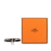 Hermès Palladium Plated Leather Kelly Cadena Lock Bangle Bracelet Secondhand