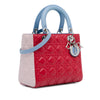 Secondhand Dior Medium Tricolor Lambskin Cannage Lady Dior