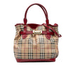 Burberry Haymarket Check Coated Canvas Golderton Satchel Secondhand