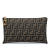 Fendi Medium FF Jacquard Flat Baguette Pouch Secondhand